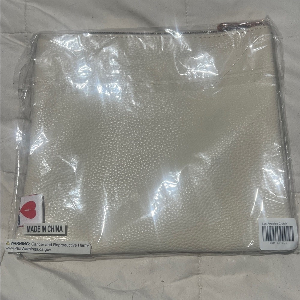 Beige Makeup Pouch with Fun Text - Picture 2 of 4